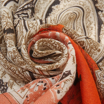 Cap Point Martha Aztec Cashew Floral Tassel Viscose Shawl Scarf