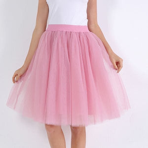 Cap Point mauve red / One Size Party Train Puffy Tutu Tulle Wedding Bridal Bridesmaid Skirt