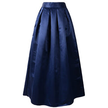Load image into Gallery viewer, Cap Point Maxi long flared high waisted pleated skater skirt
