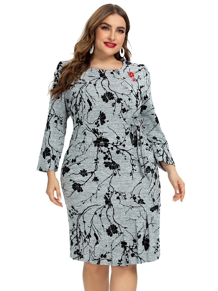 Cap Point Meadow Elegant vintage print club dress