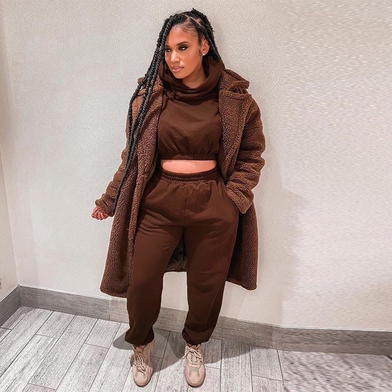Cap Point Melanie 2 Piece Long Sleeve Sport Sweatsuit Hoodies