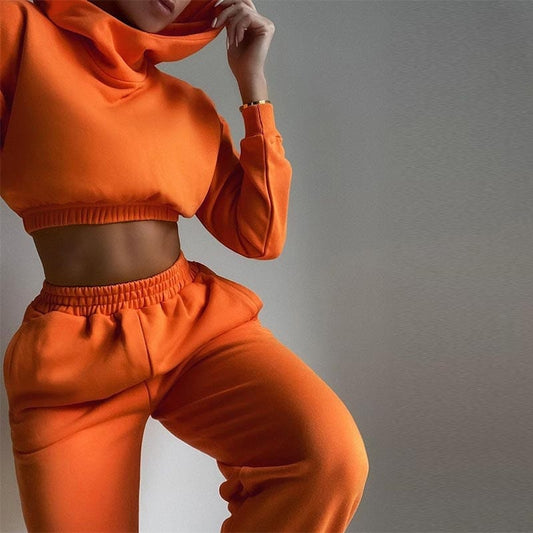 Cap Point Melanie 2 Piece Long Sleeve Sport Sweatsuit Hoodies