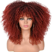 Load image into Gallery viewer, Cap Point Melinda Short Synthetic Ombre Glueless Cosplay Hair Afro Kinky Curly Wigs
