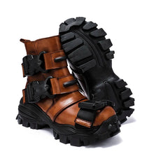 Load image into Gallery viewer, Cap Point Men Genuine Leather Motorcycle Boots
