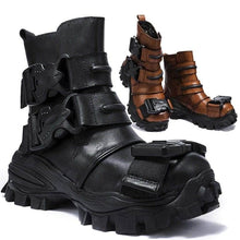 Load image into Gallery viewer, Cap Point Men Genuine Leather Motorcycle Boots
