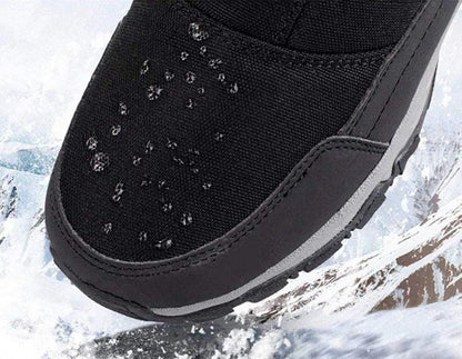 Cap Point Men's Hiking Snow Boots with Warm Velor Side Zipper