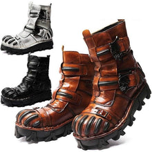 Load image into Gallery viewer, Cap Point Men Western Coboy Motorcycle Boots
