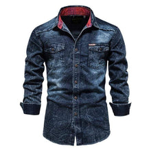 Load image into Gallery viewer, Cap Point Mens 100% Cotton Denim Shirt
