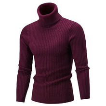 Load image into Gallery viewer, Cap Point Mens Rollneck Warm Knitted Sweater
