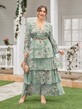 Load image into Gallery viewer, Cap Point Meredith Floral Print V-Neck Long Sleeve Loose Maxi Dress
