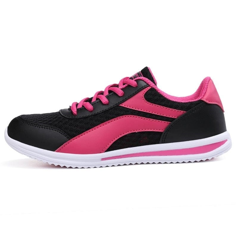 Cap Point mesh black rose red / 5 Venus Lightweight Breathable Vulcanized Sneakers