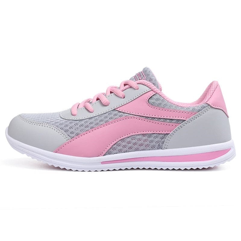 Cap Point mesh grey pink / 5 Venus Lightweight Breathable Vulcanized Sneakers