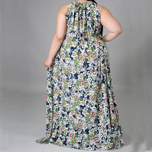 Load image into Gallery viewer, Cap Point Mianda Elegant straight pleated lace evening maxi dress
