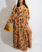 Load image into Gallery viewer, Cap Point Mileine Beach O-ring Hollowed Out High Slit Maxi Dress
