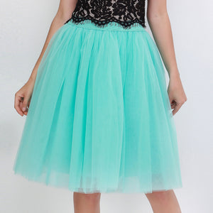 Cap Point mint green / One Size Party Train Puffy Tutu Tulle Wedding Bridal Bridesmaid Skirt