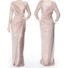 Load image into Gallery viewer, Cap Point Mira A Line Scoop Long Lace Mother Of The Bride Dress
