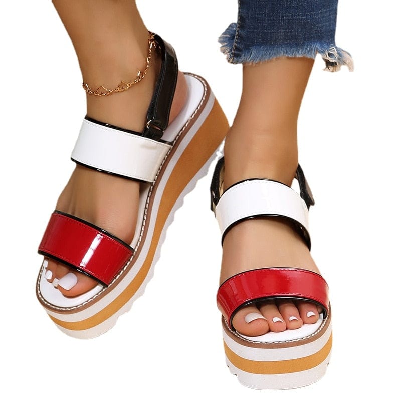 Cap Point Miranda Platform Wedges Non-slip Ladies Sandals