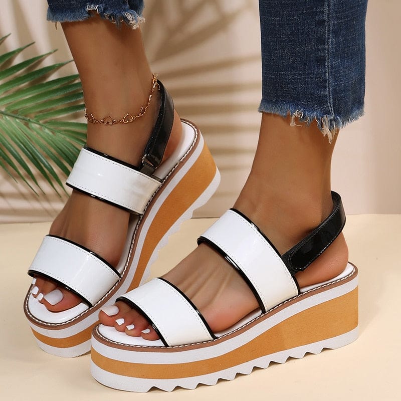Cap Point Miranda Platform Wedges Non-slip Ladies Sandals