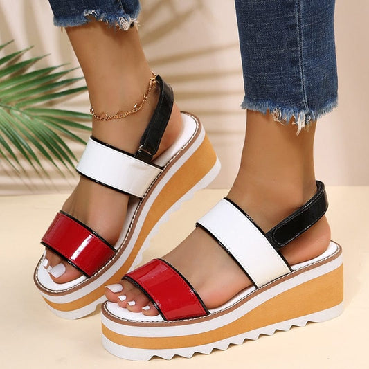Cap Point Miranda Platform Wedges Non-slip Ladies Sandals