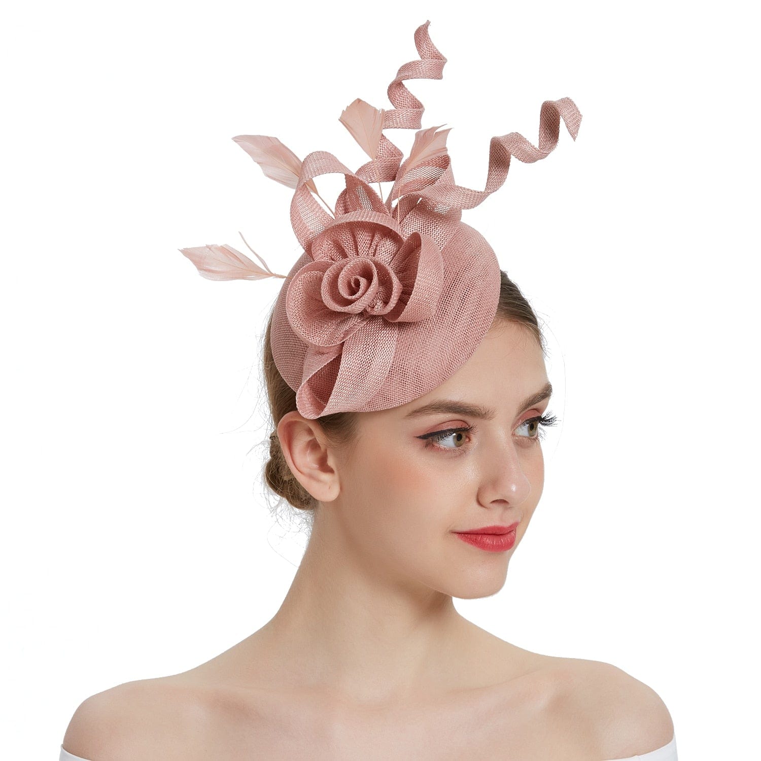 Cap Point Mirva Hat Cocktail Tea Party Kentucky Derby Feather Fascinators