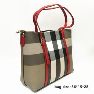 Cap Point Monisa Striped Style Soft Pumps Shoes Match Big Handbag Sets