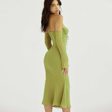 Load image into Gallery viewer, Cap Point Monroe Halter Neck Long Sleeve Backless Party Bodycon Dress
