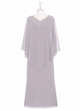 Load image into Gallery viewer, Cap Point Mother of The Bride Dresses Grace V-neck with Chiffon Beading Mother Dress
