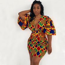 Load image into Gallery viewer, Cap Point Mzanzi V-neck Mini Dress
