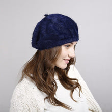 Load image into Gallery viewer, Cap Point NAVY / 55-60cm Lady Winter Thickened Warm Knit Hat
