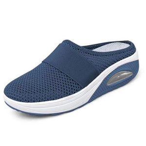 Cap Point Navy blue / 5 Janice Comfort Women's Breathable Mesh Platform Summer Shoes