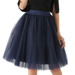 Cap Point navy blue / One Size Party Train Puffy Tutu Tulle Wedding Bridal Bridesmaid Skirt