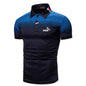 Cap Point Navy Blue / S Mens Printed short-sleeved polo shirt