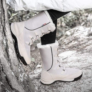 Cap Point New Fashion Hot Warm Plush Waterproof Women Winter Boots