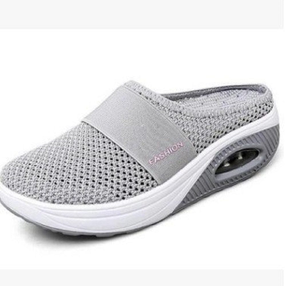 Cap Point New Non-slip Platform Breathable Mesh Outdoor Walking Slippers