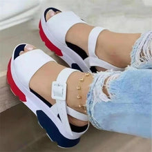 Load image into Gallery viewer, Cap Point New Platform Wedges Buckle Non-slip Beach Sandals

