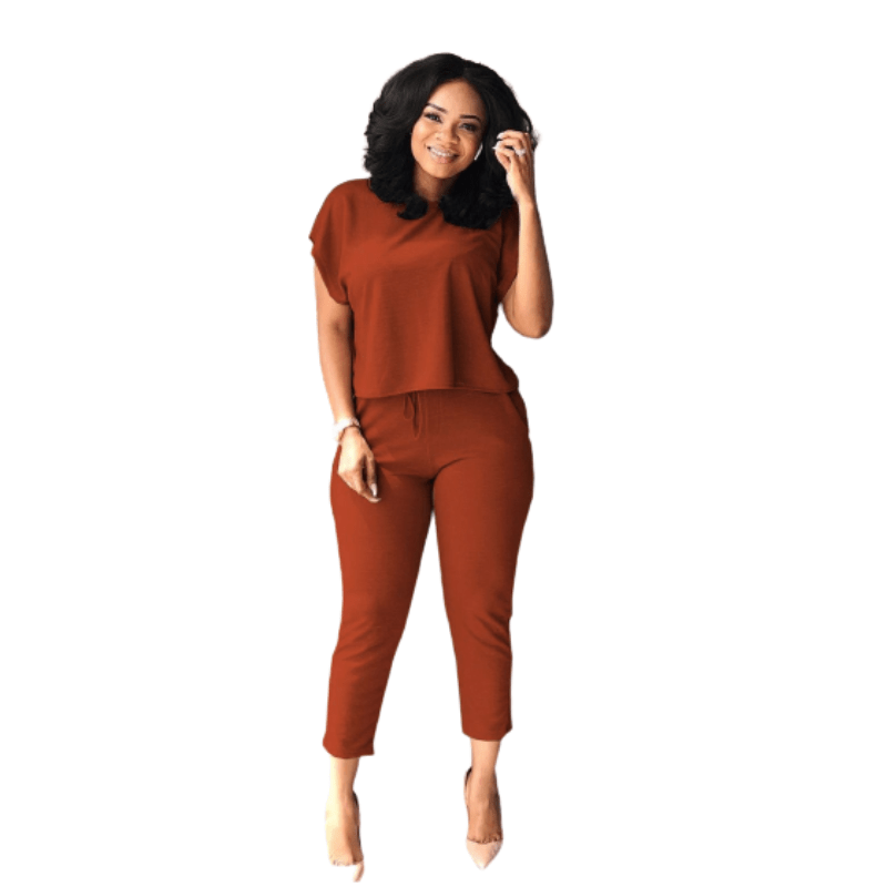 Cap Point New Solid Color Fabulous Casual Set  Shirt & pants