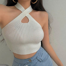 Load image into Gallery viewer, Cap Point Off Shoulder Strappy Mesh Summer Crop Top
