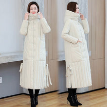 Load image into Gallery viewer, Cap Point Off white / M Longloose-fitting hooded coat
