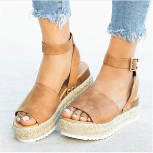 Cap Point Olix Summer Shoes Flip Flop Wedges Platform Sandals