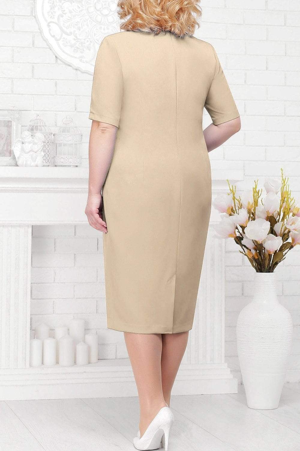 Cap Point On Point Lace Mother Of The Bride Dress