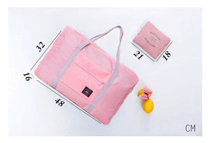 Cap Point One size / Pink Ultra Light Storage Large Capacity Portable Multi-function Portable Foldable Bag