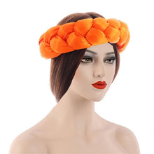 Load image into Gallery viewer, Cap Point Orange Fashionable Elastic Hair Band Turban
