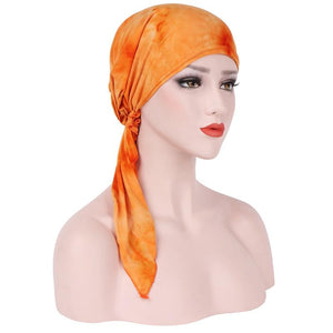 Cap Point Orange / One size fits all Barbara Fashion Print Headscarf