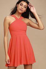 Load image into Gallery viewer, Cap Point Orange / XS Summer Style Cute Women Sexy Halter Dress
