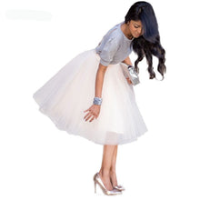 Load image into Gallery viewer, Cap Point Party Train Puffy Tutu Tulle Wedding Bridal Bridesmaid Skirt
