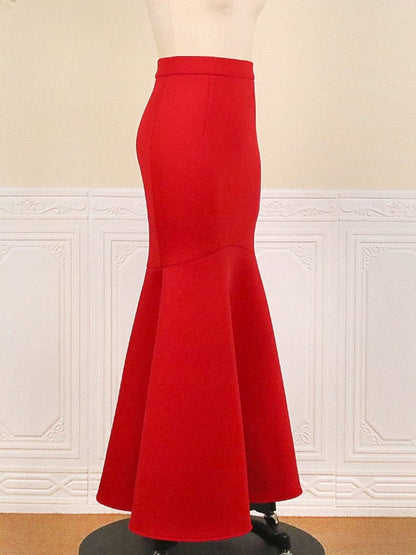 Cap Point Penny Trumpet High Waist Mermaid Maxi Skirt