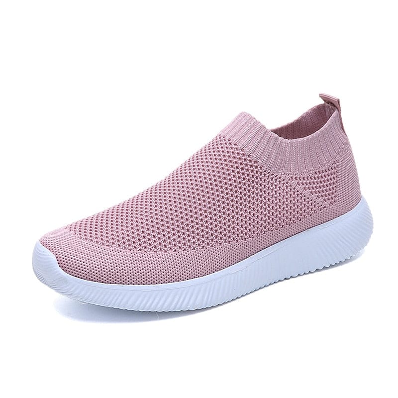 Cap Point Pink / 3 Elegant Breathable Mesh Knit Sock Platform Sneakers