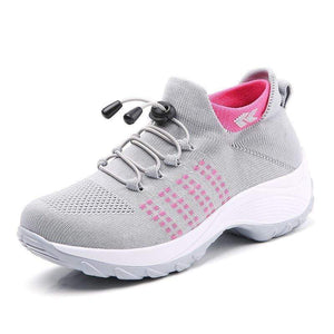 Cap Point Pink / 5 Fashionable Women's Breathable Comfortable Nursing Sneakers