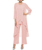 Cap Point Pink / 8 3 Pieces Mother of the Bride Champagne Wedding Party Dress
