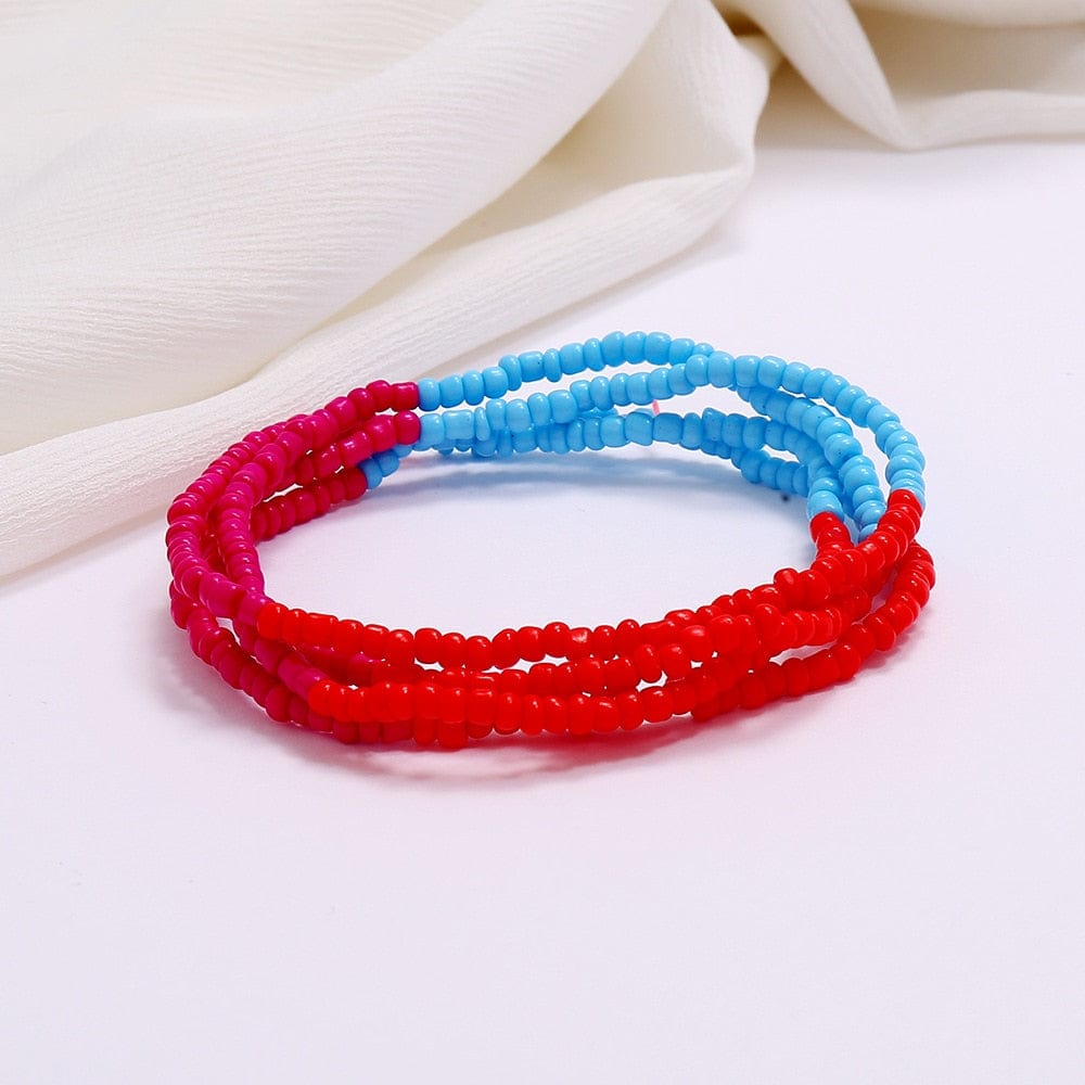 Cap Point Pink blue / One size Charlene Beads Waistchain Ankle Bracelet
